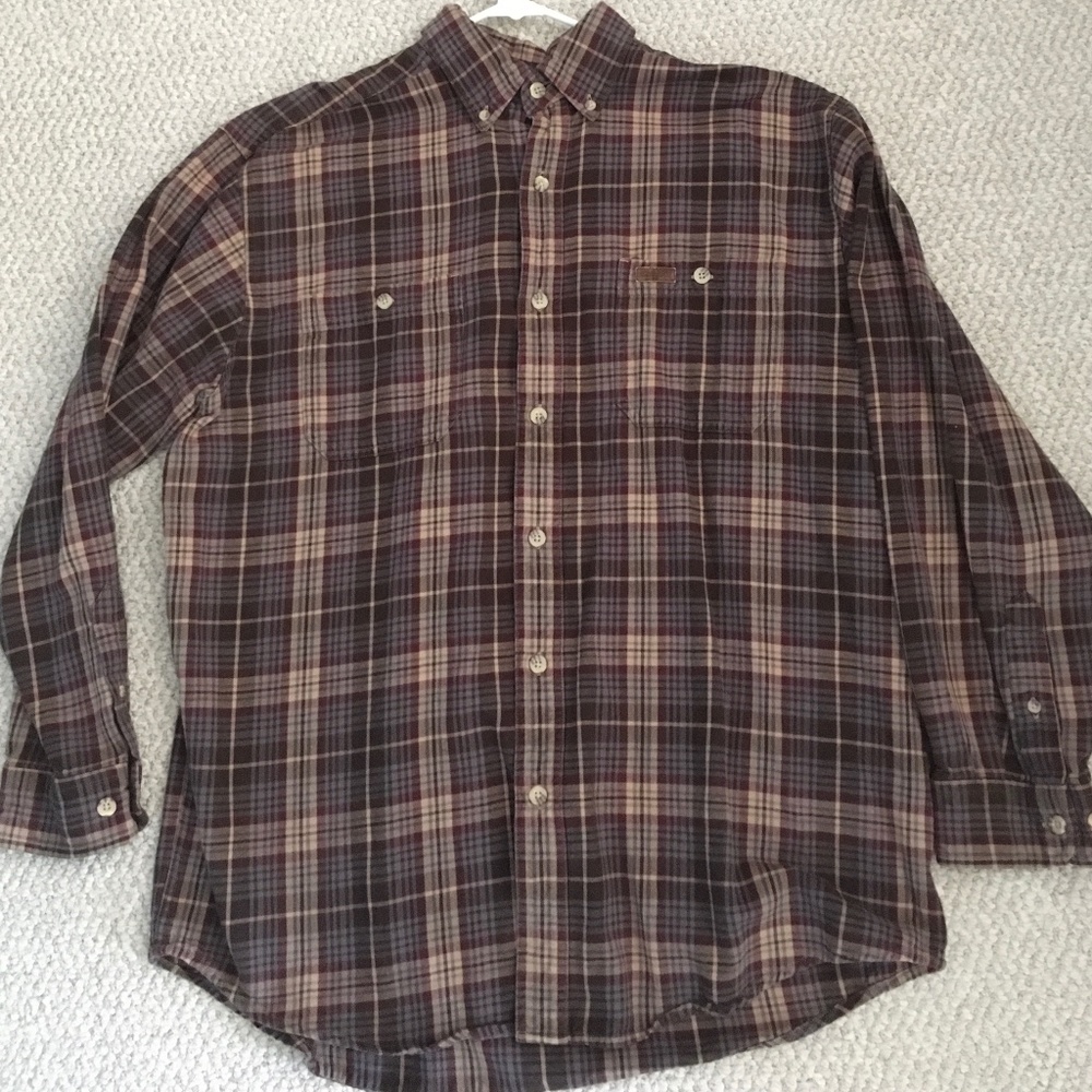 Carhartt Brown/Tan Flannel size L